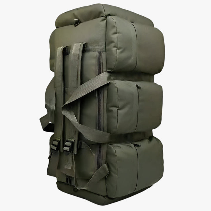 Borsone viaggio unisex 100L nero, grande capacità per ogni avventura. Borsa sportiva, bagaglio a mano resistente.
