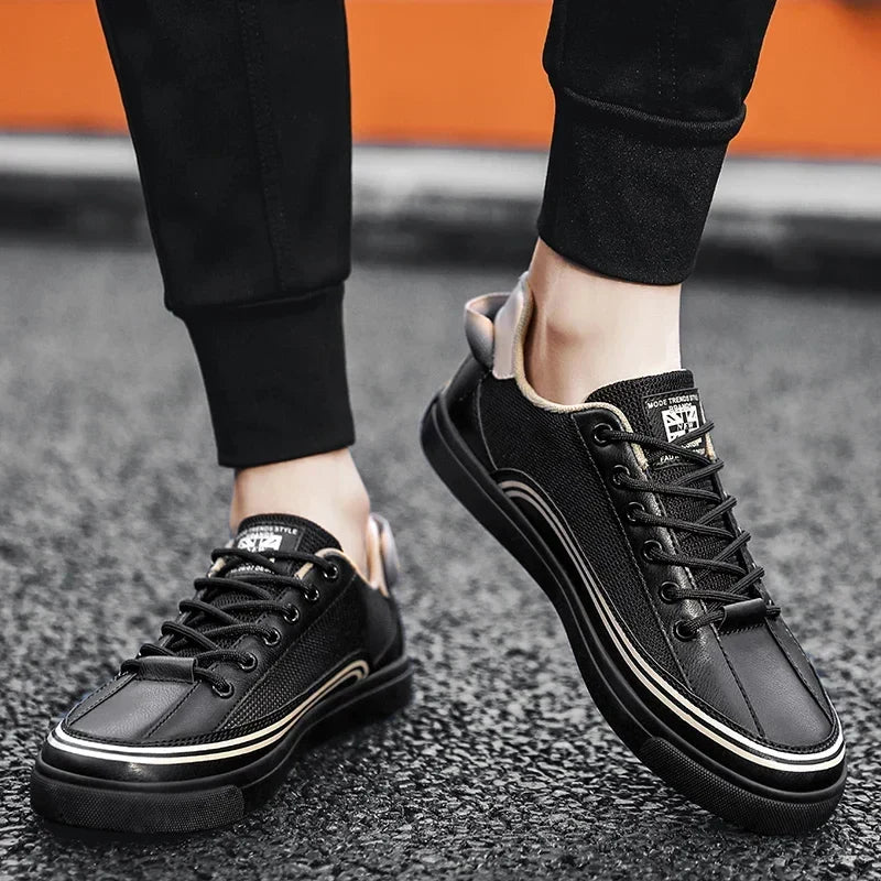 Scarpe uomo da ginnastica con ammortizzazione e chiusura sicura, perfette per comfort, traspirabilità e stile sportivo.