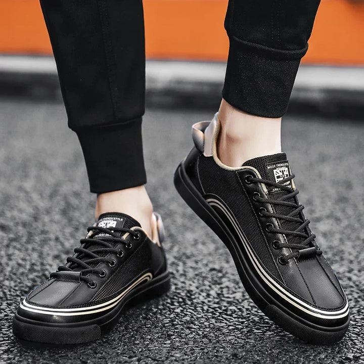Scarpe uomo da ginnastica con ammortizzazione e chiusura sicura, perfette per comfort, traspirabilità e stile sportivo.