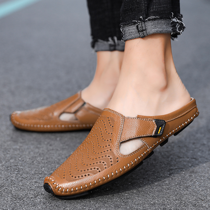 Calzature estive uomo eleganti, regolabili e con suola ammortizzata, perfetti per la città.