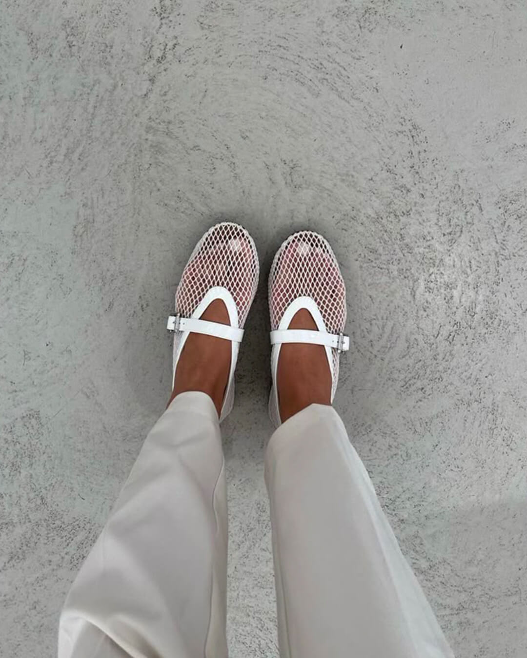 Ballerine donna versatili in mesh traspirante. Scarpe leggere e comode, adatte per ogni occasione quotidiana.
