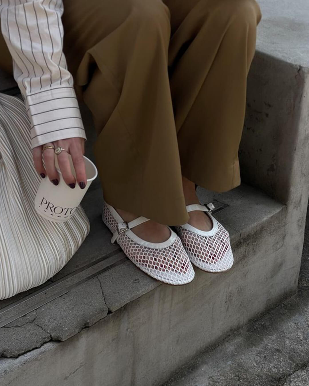 Scarpe ballerine leggere da donna in mesh traspirante per massimo comfort. Ideali per lunghe giornate.