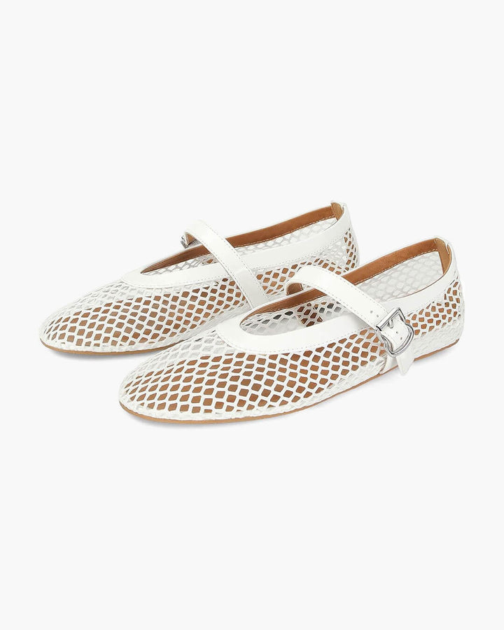 Scarpe ballerine da donna, basse e comode. Modello in mesh traspirante, leggero ed elegante per ogni giorno.