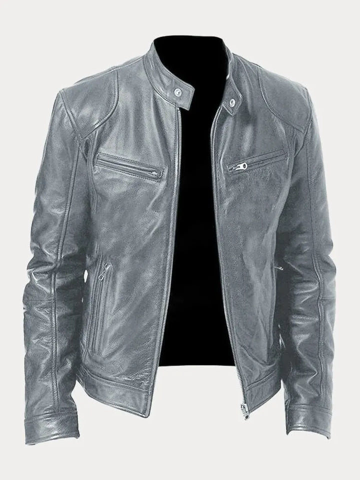 Giacca autunnale calda uomo, versatile, per look casual e urbano. Polsini regolabili per comfort.