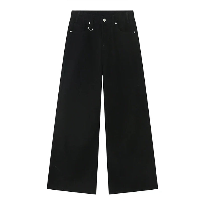 Un classico streetwear: jeans larghi uomo, denim vintage, vita alta, per un outfit casual e di tendenza.
