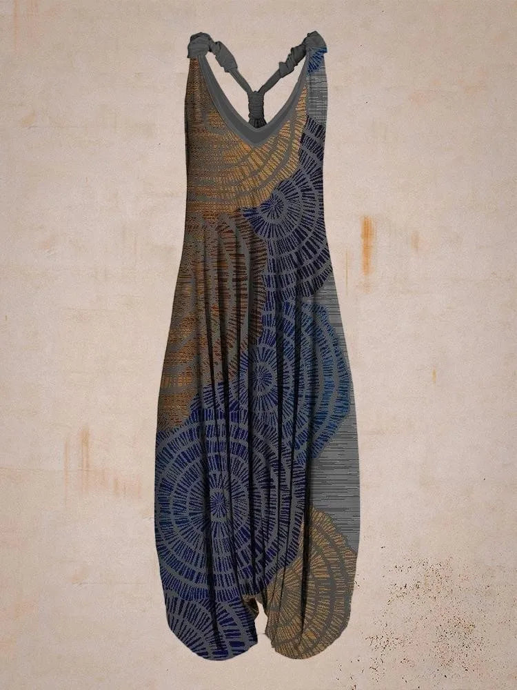 Overall donna elegante e fluido, con spalline regolabili, ottimo per l'abbigliamento estivo casual.