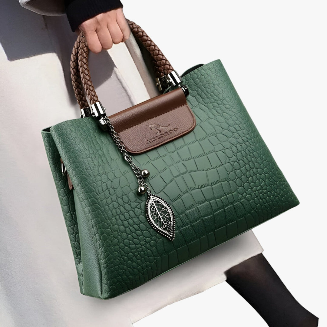 Borsa tote donna marrone con tracolla, spaziosa ed elegante per ogni occasione.