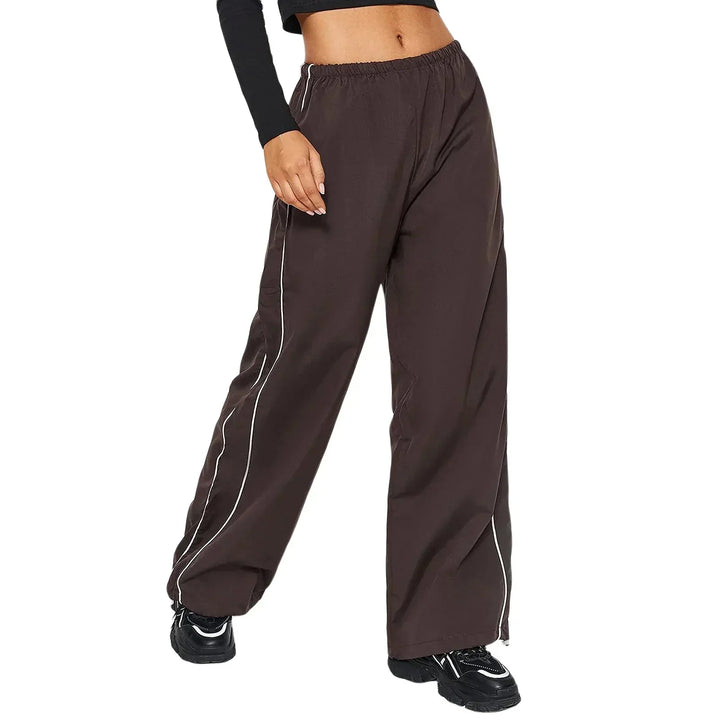 Eleganti pantaloni jogger baggy vita alta da donna per un comfort casual senza rinunciare allo stile moderno.