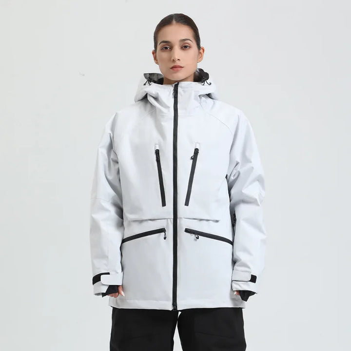 Giacca invernale idrorepellente unisex per snowboard e sci, protezione dal freddo intenso.
