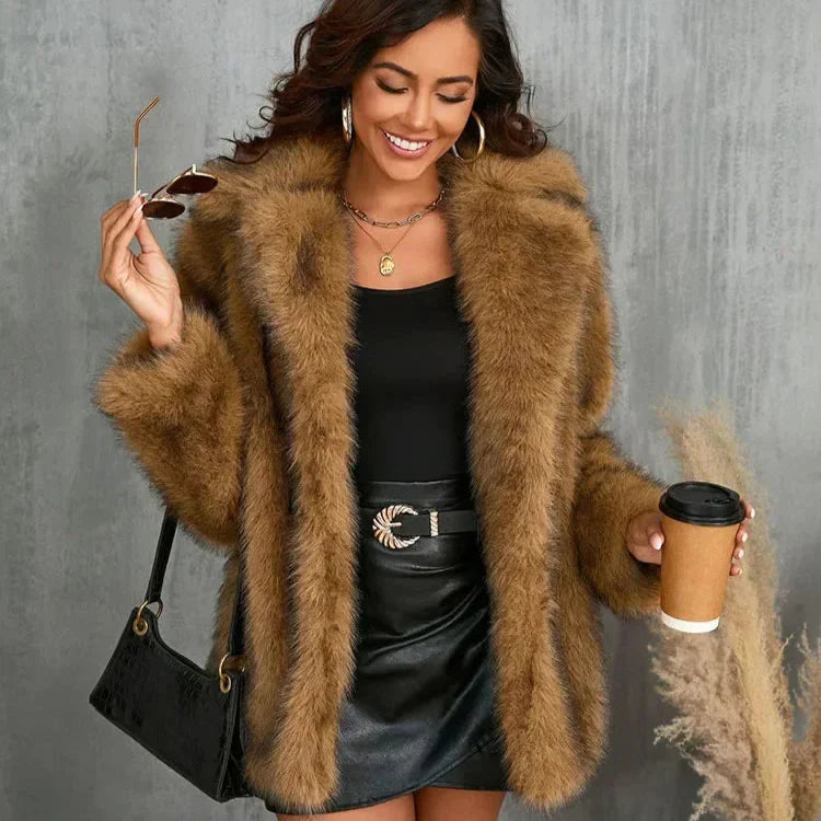Abbigliamento donna inverno: cappotto oversize caldo e confortevole.