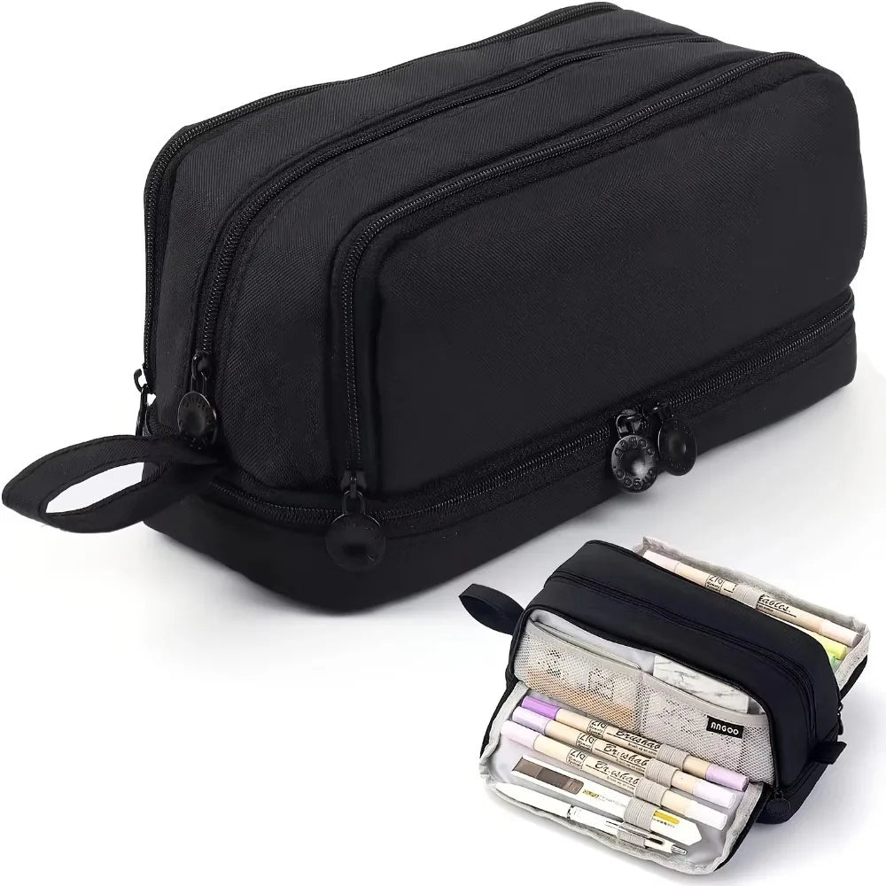 Organizer astuccio multi-scomparto per scuola, ufficio o viaggio, mantiene tutto in ordine.