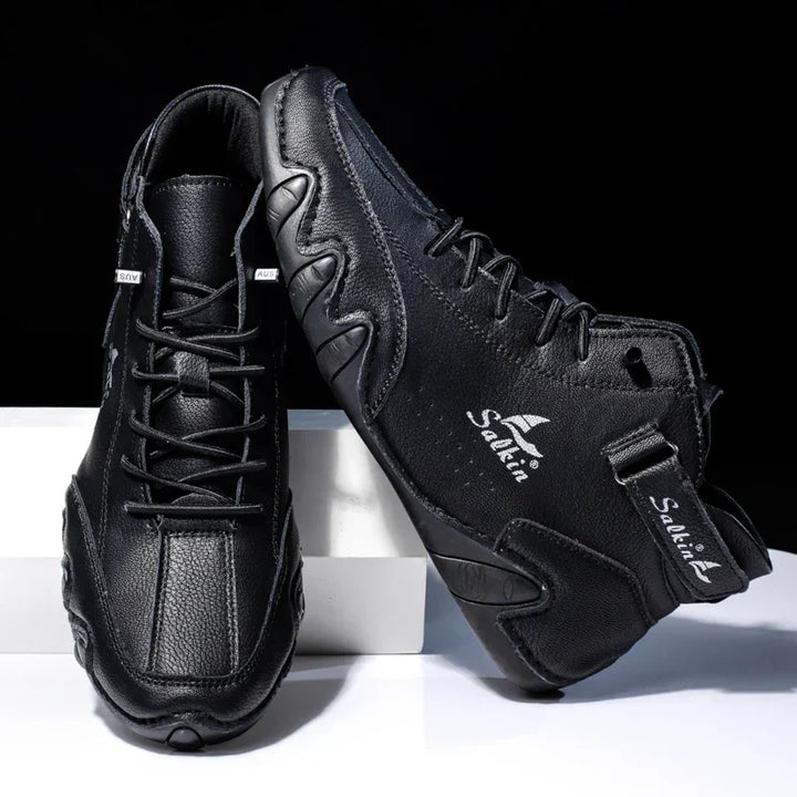 Scarpe da uomo High Top, ideali per autunno/inverno. Suola ondulata che offre comfort e un look trendy casual.