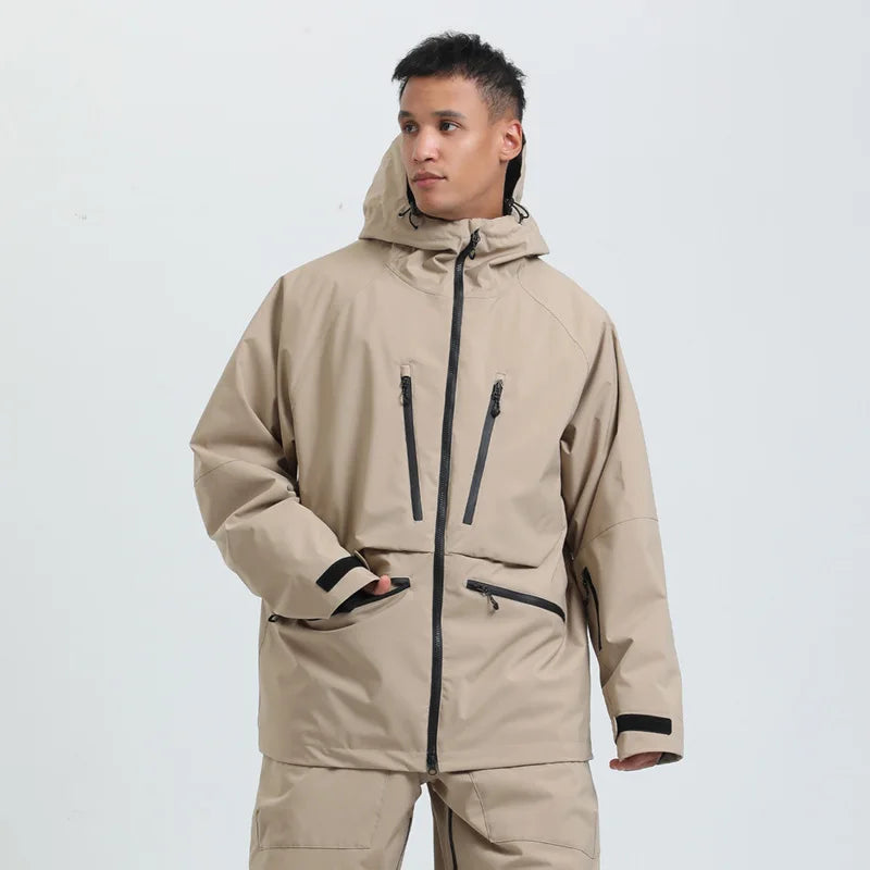 Giacca traspirante unisex per sport invernali, mantiene asciutti sciando e snowboardando.