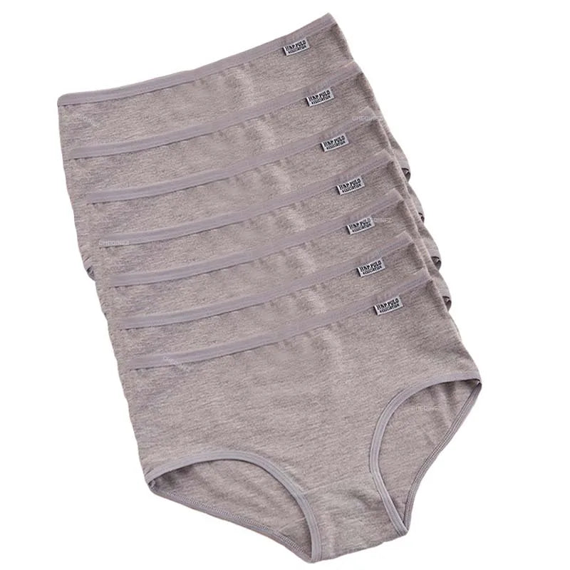 Set 7 slip donna vita media, cotone elastan per intimo confortevole e durevole.
