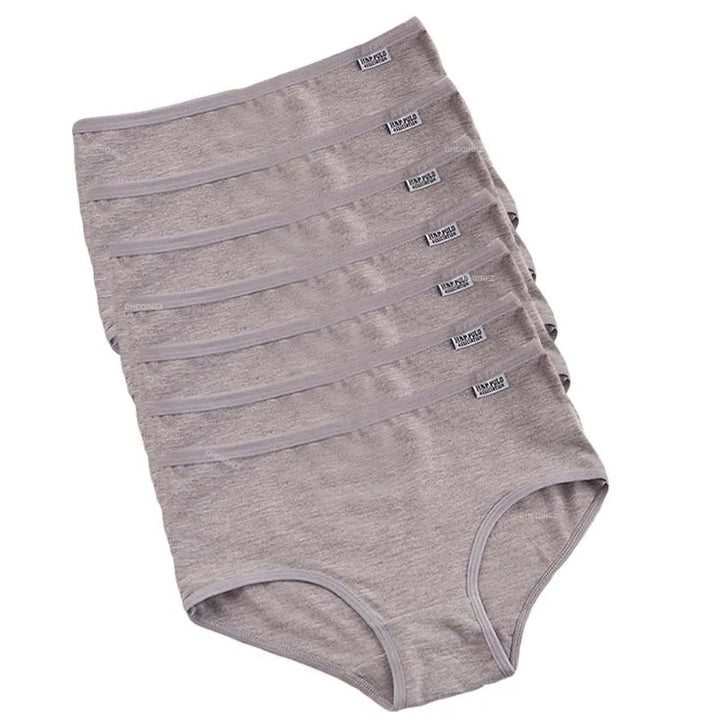 Set 7 slip donna vita media, cotone elastan per intimo confortevole e durevole.