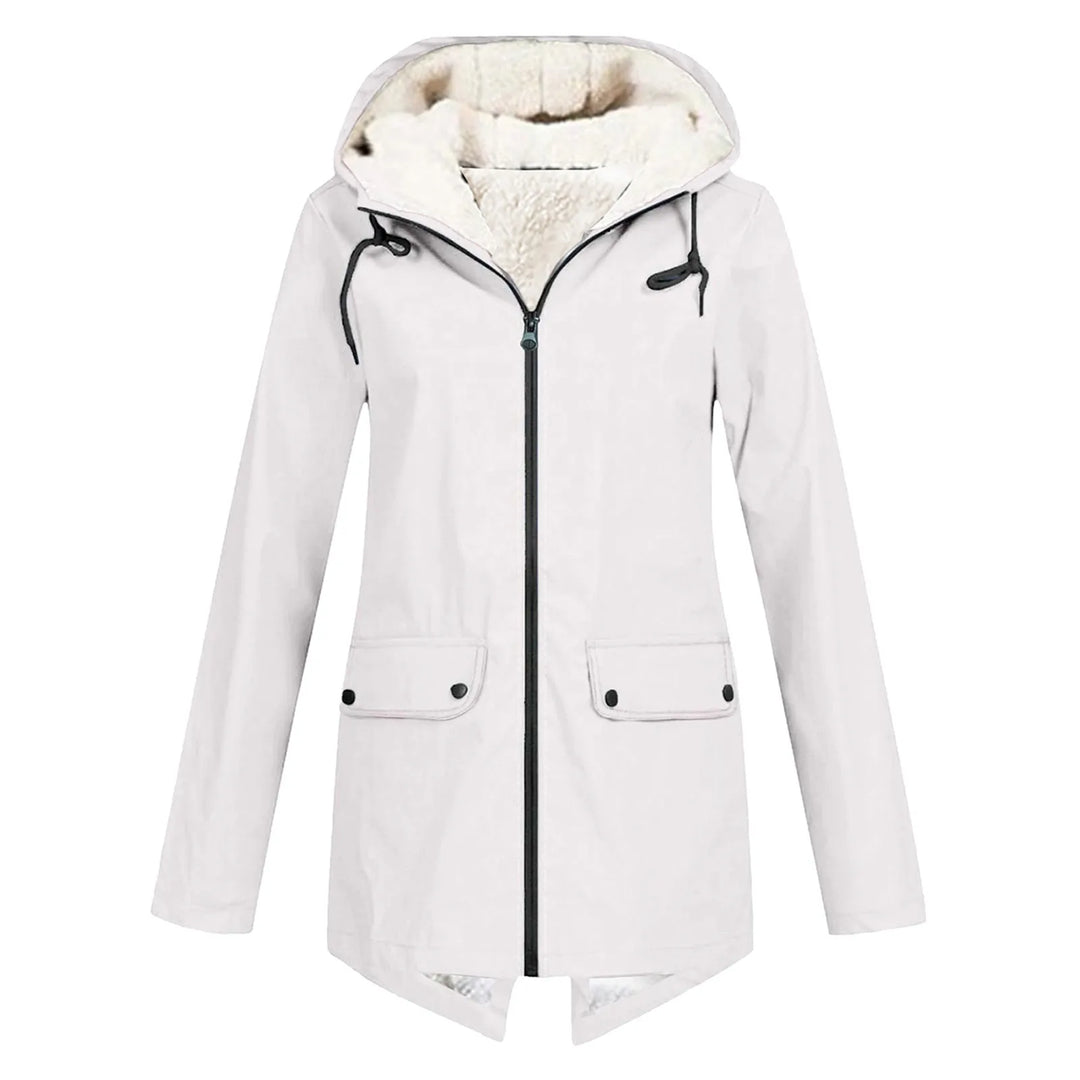 Giacca invernale da donna, parka lungo in pile caldo, perfetto per un look casual e confortevole.
