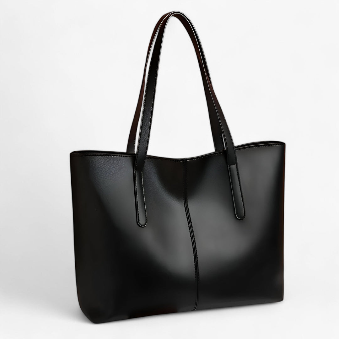 Borsa tote donna verde bottiglia, elegante e capiente, perfetta per accessori moda e uso quotidiano.
