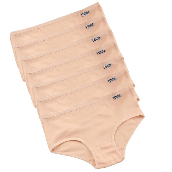 Slip donna in cotone elastan, intimo set 7 pezzi, traspirante e morbido sulla pelle.