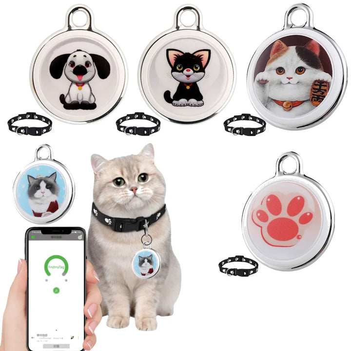 Tracciatore GPS resistente all'acqua da applicare al collare di cani avventurosi e gatti curiosi.