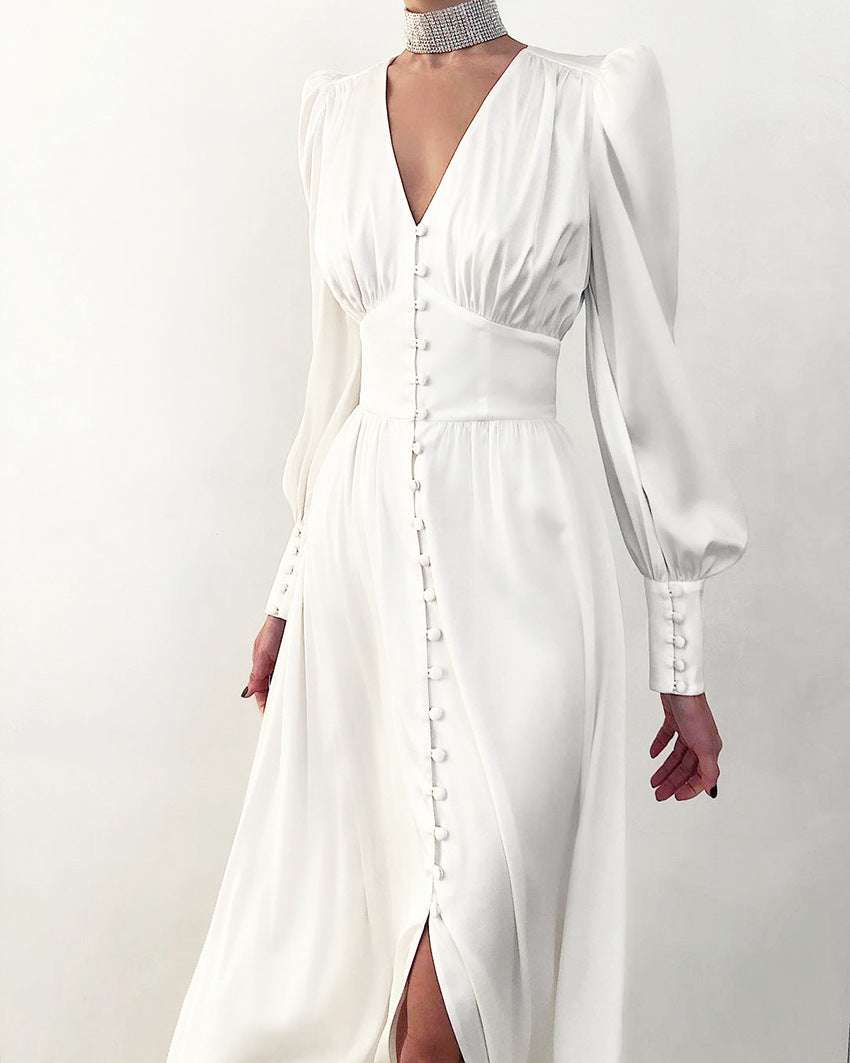 Abito donna lussuoso ed elegante, vestito da sera formale con un tocco chic, per un look sofisticato.