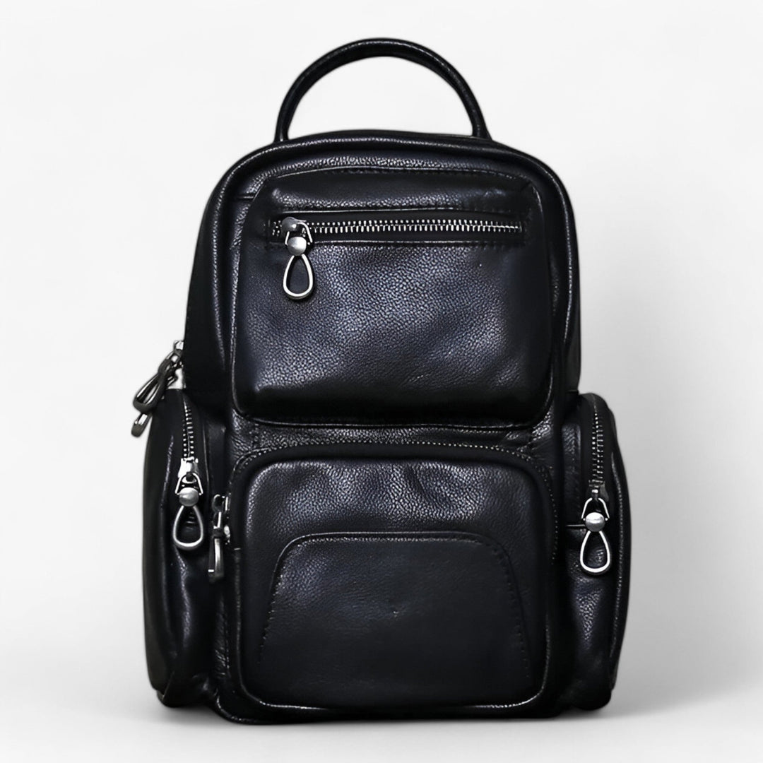 Zaino borsa 2 in 1 nero per donna, un accessorio elegante e funzionale per il tuo quotidiano.