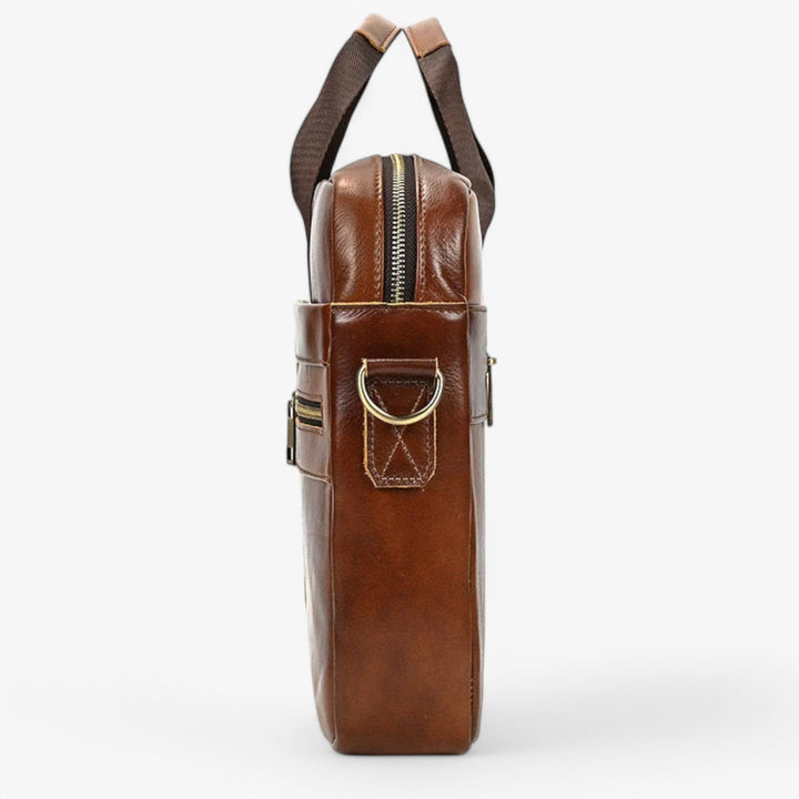 Elegante borsa portadocumenti uomo per lavoro, ufficio o viaggi, disponibile in marrone e nero.