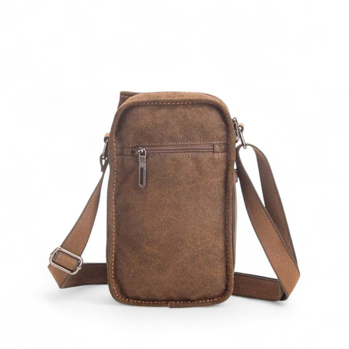 Borsello uomo nero compatto multitasche, accessorio versatile e indispensabile per un'ottima organizzazione daily.