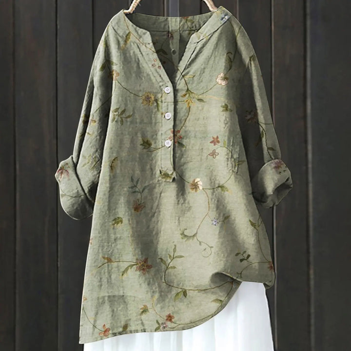 Blusa da donna monocromo, elegante e leggera, versatile per ufficio o tempo libero in primavera.