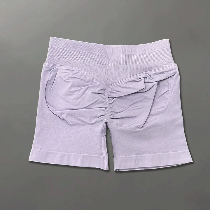 Pantaloncini donna seamless, vita alta, elasticizzati, perfetti per il tuo workout.