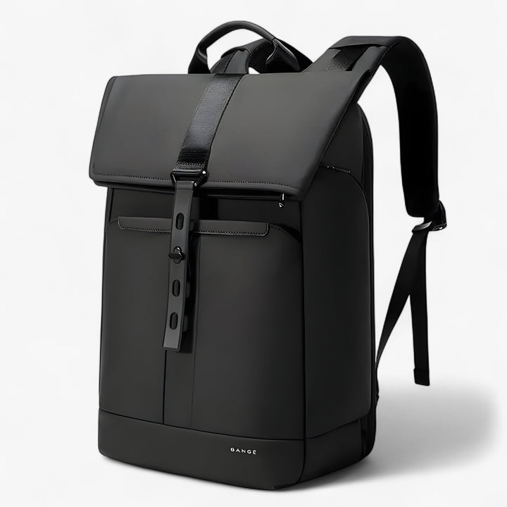 Elegante zaino business nero da uomo, perfetto per laptop, documenti e accessori. Ottimo per lavoro e viaggio.