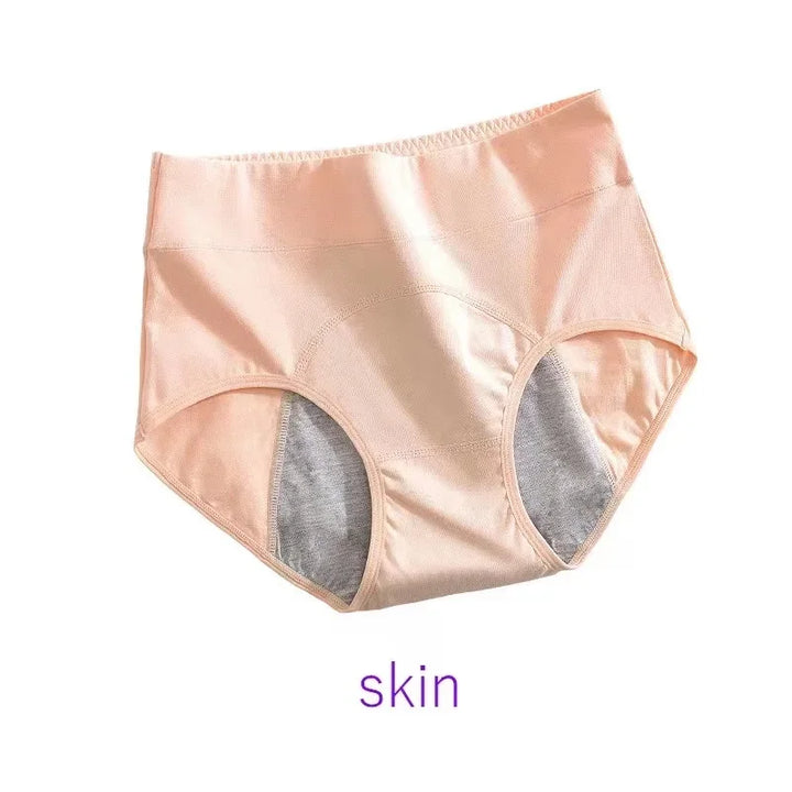 Slip mestruali donna in cotone morbido, vita alta, per protezione affidabile e riutilizzabile.