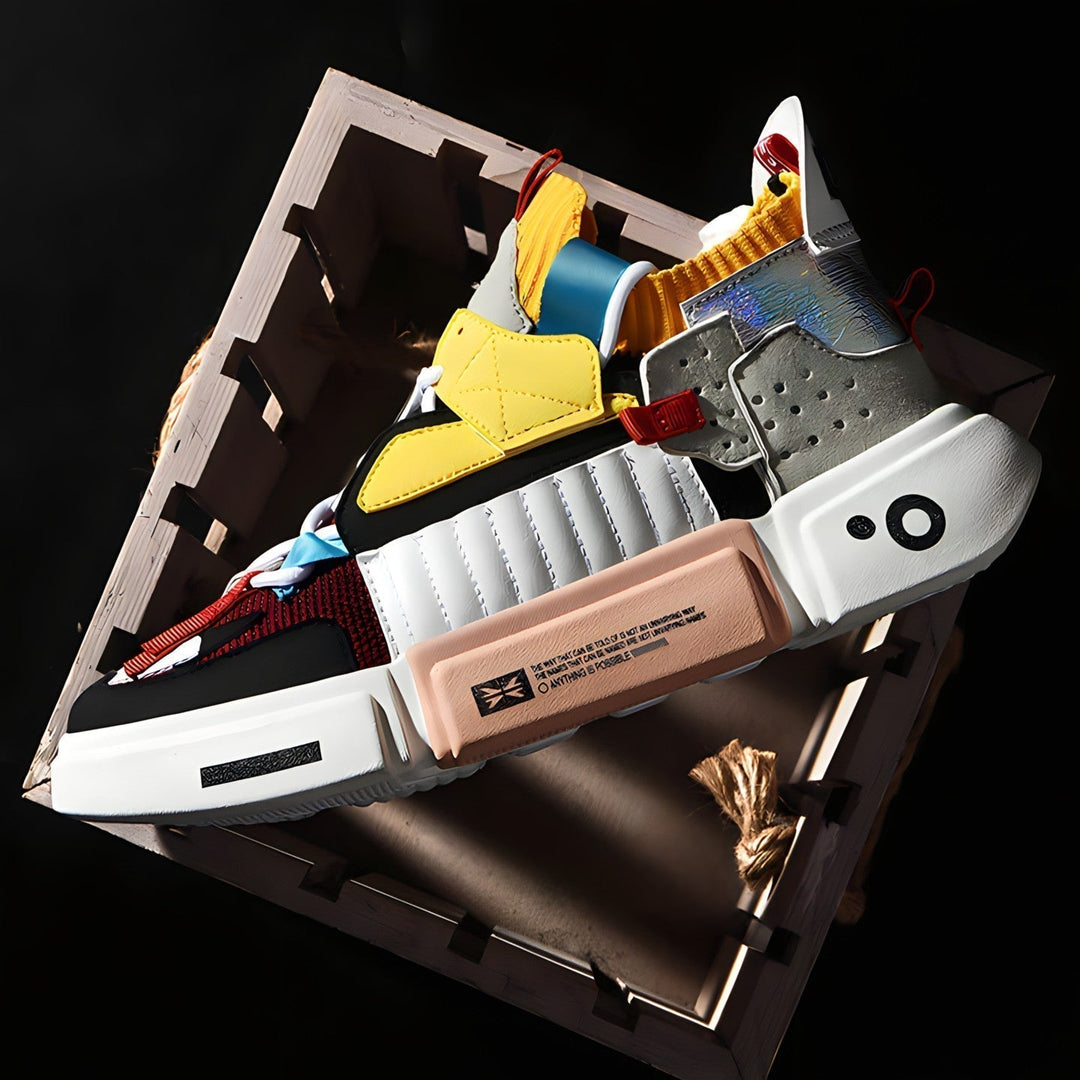 Calzature uomo platform comode, scarpe da ginnastica streetwear perfette per stile urbano primavera estate.
