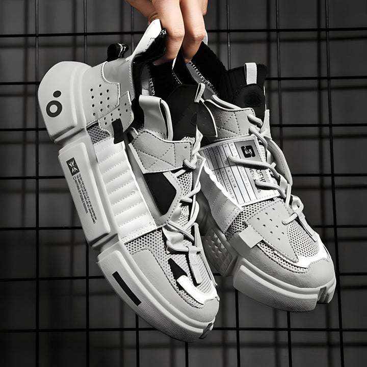 Sneakers platform uomo per un look streetwear audace, scarpe da ginnastica alte che combinano stile e comodità.
