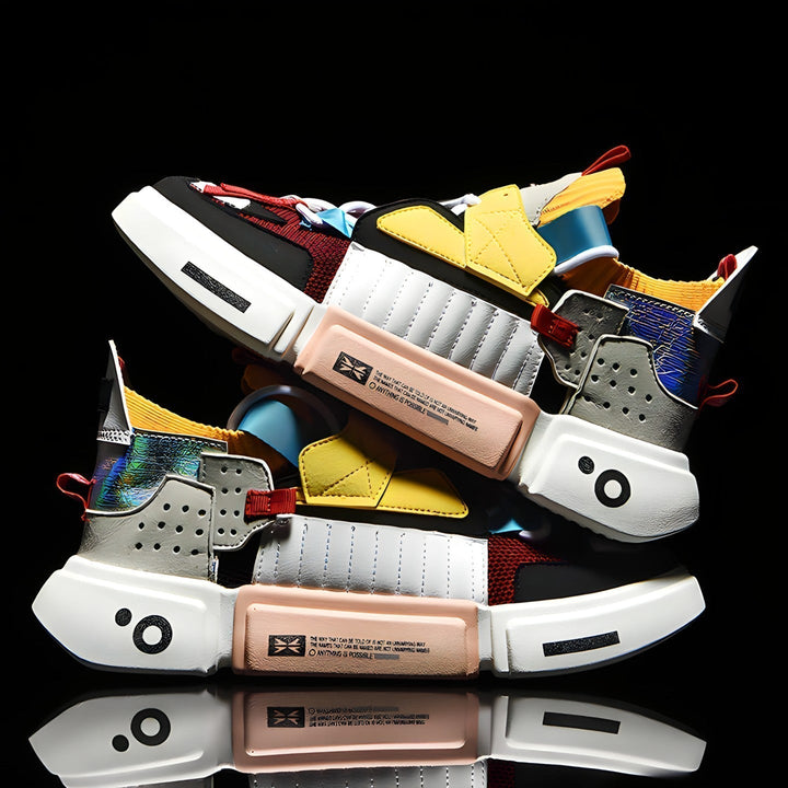 Scarpe da ginnastica uomo streetwear con platform, ideali per un look urbano casual e massimo comfort.