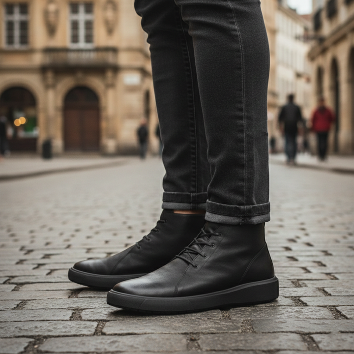 Comode scarpe uomo casual stringate, versatili per ogni occasione, con suola antiscivolo per un passo sicuro e stile.