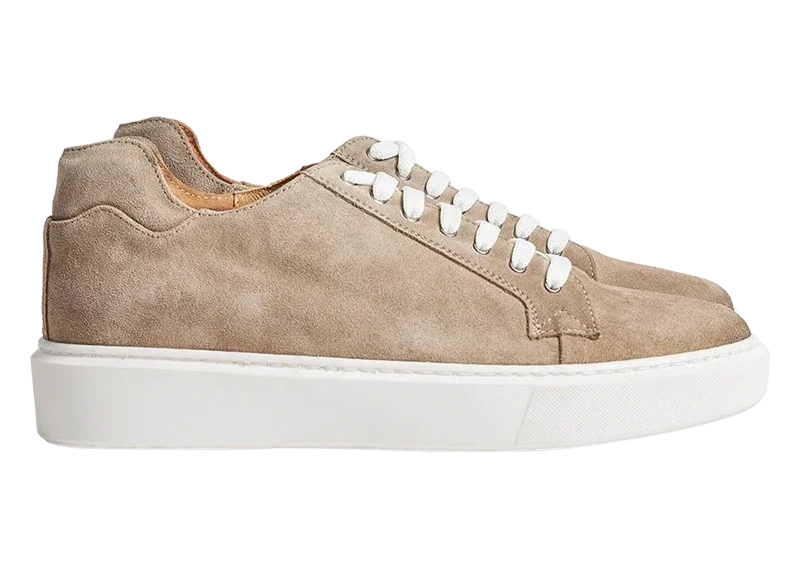 Sneakers rialzate uomo Camogli taupe. Scarpe eleganti e casual, confortevoli per la moda maschile.