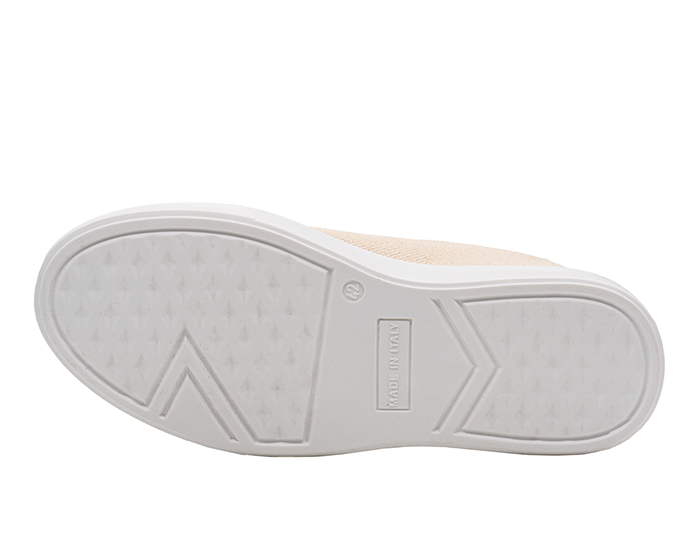 Scarpe rialzate Amalfi beige da uomo (6 cm) per un comfort superiore, stile elegante e un aumento discreto dell'altezza.
