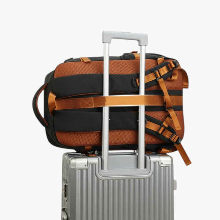 Zaino in tessuto multicolore per uomo, con organizer interno, perfetto per mantenere tutto in ordine.