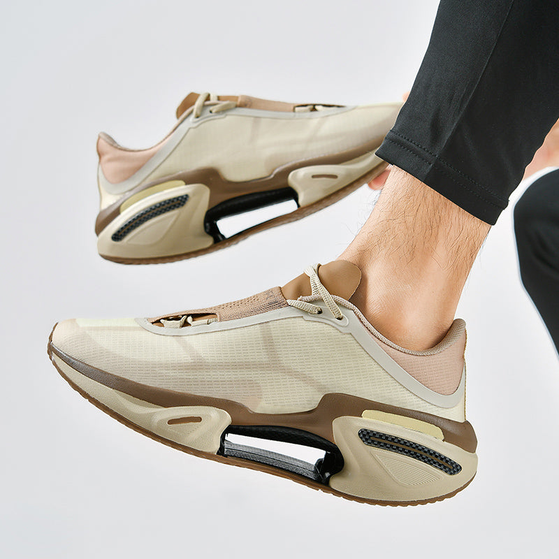 Calzature sportive uomo eleganti, adatte per stile quotidiano e benessere del piede.