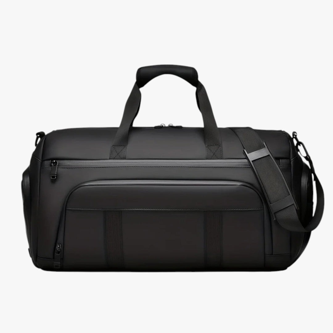 Borsone sportivo unisex in tessuto con tracolla, ideale per palestra e viaggi.