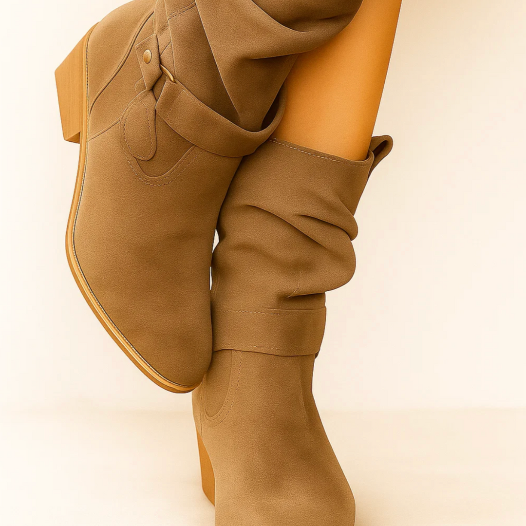 Comfort e stile: stivaletti donna con tacco basso, zip e look elegante per l'inverno.