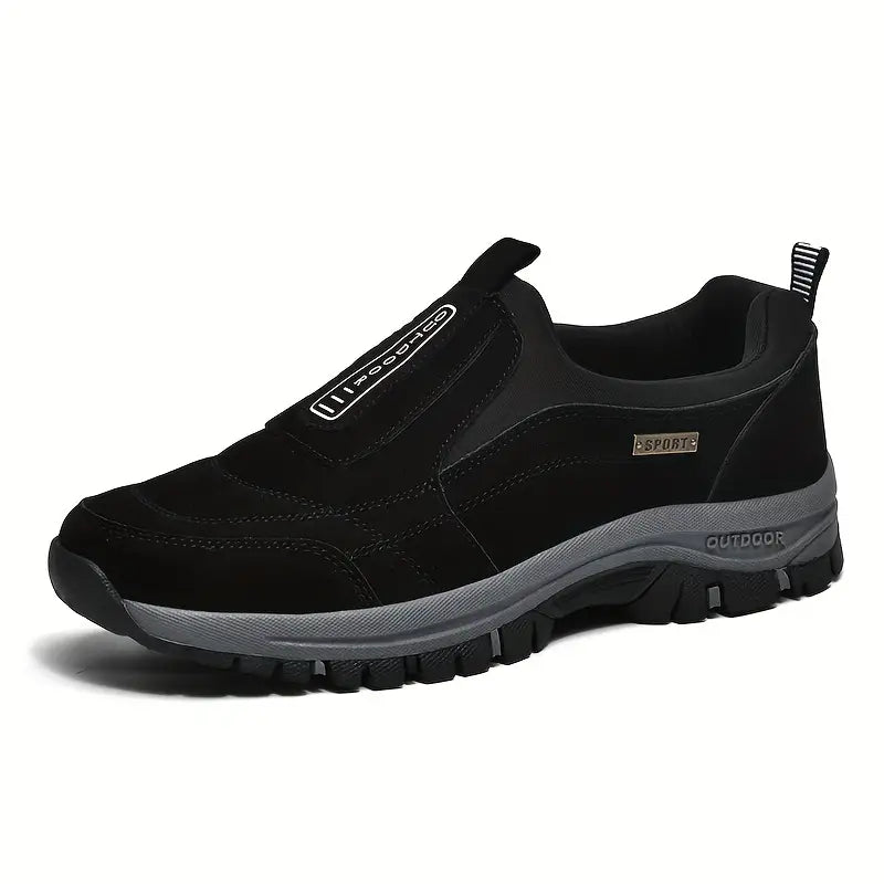 Scarpe ortopediche uomo grigie con supporto avanzato per migliorare postura e ammortizzazione. Disponibili taglie grandi.