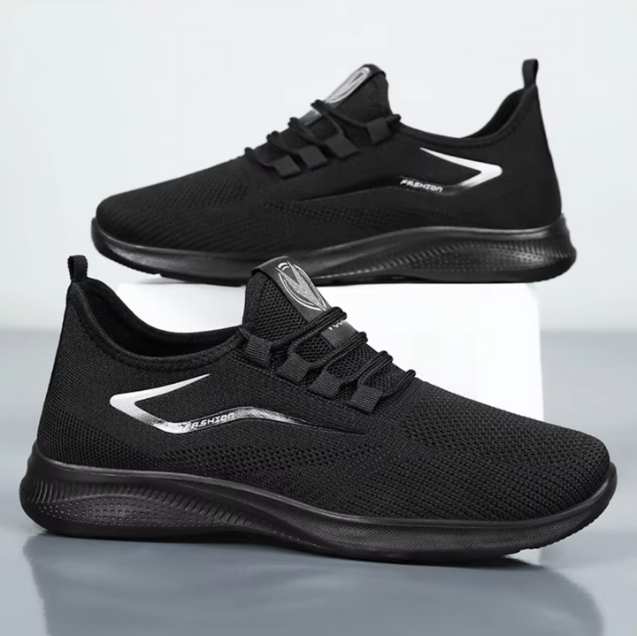 Scarpe uomo slip-on ammortizzate per comfort e passeggio. Supporto plantare traspirante, ideali per uso casual.