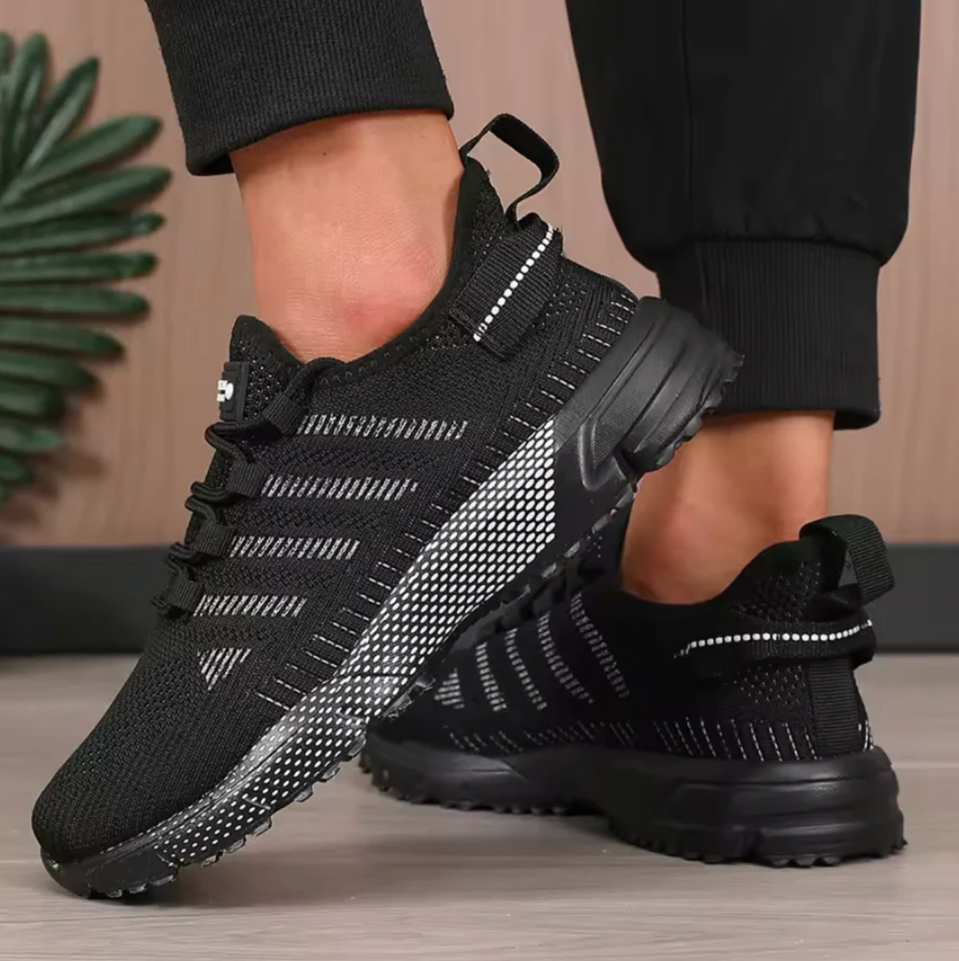 Scarpe uomo sportive ammortizzate e antiscivolo. Sneakers leggere con tomaia traspirante per allenamento e casual.
