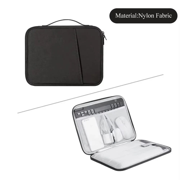 Elegante custodia borsa per tablet 11-13 pollici, con organizer per professionisti.