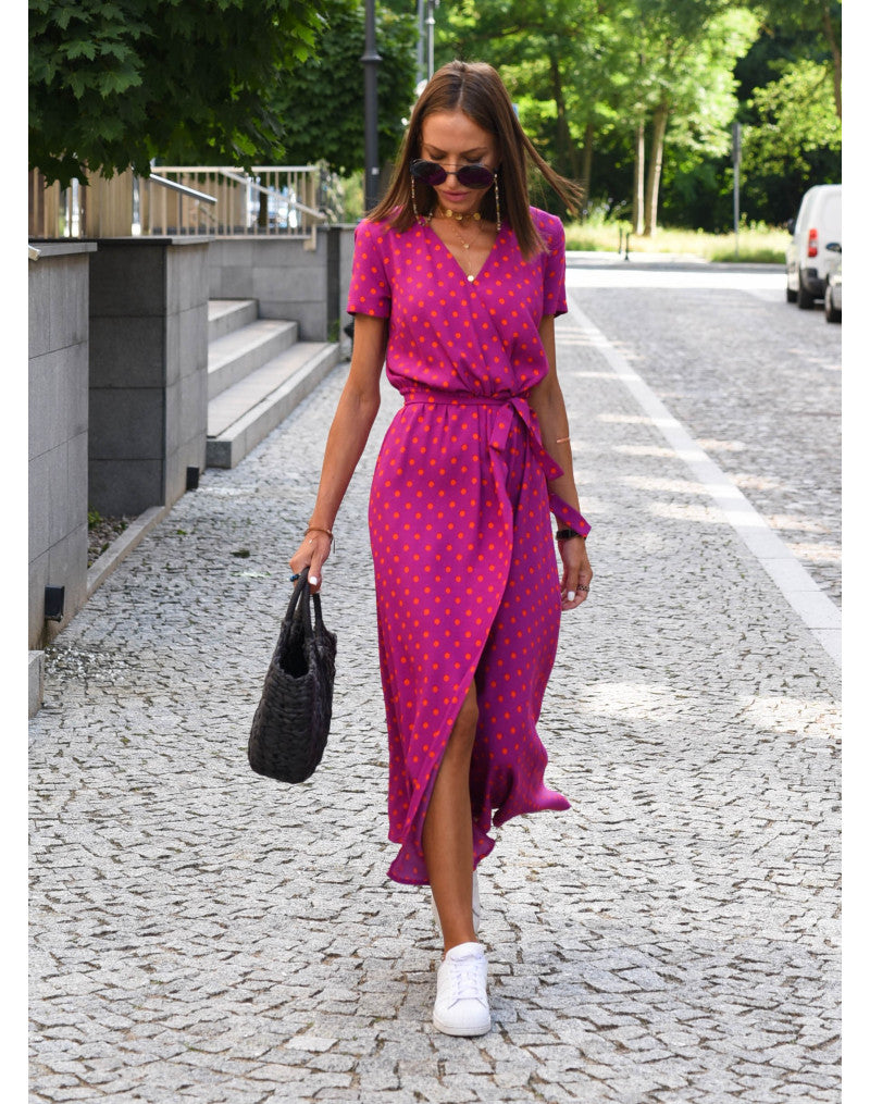 Vestito lungo donna estivo con spacco di tendenza, un must-have comodo e fluido per la moda mare e l'estate.