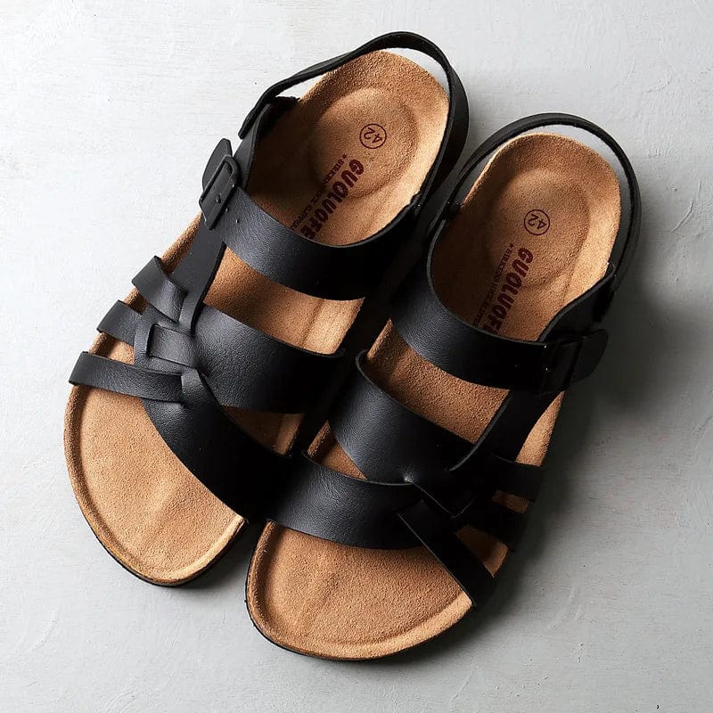 Sandali estivi da donna con cinturino regolabile e punta aperta, perfetti per il comfort quotidiano.