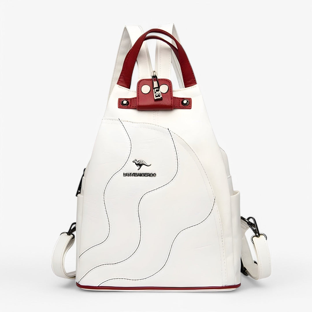 Zaino donna compatto e versatile, borsa elegante per il viaggio e l'uso quotidiano, disponibile in colori chic.