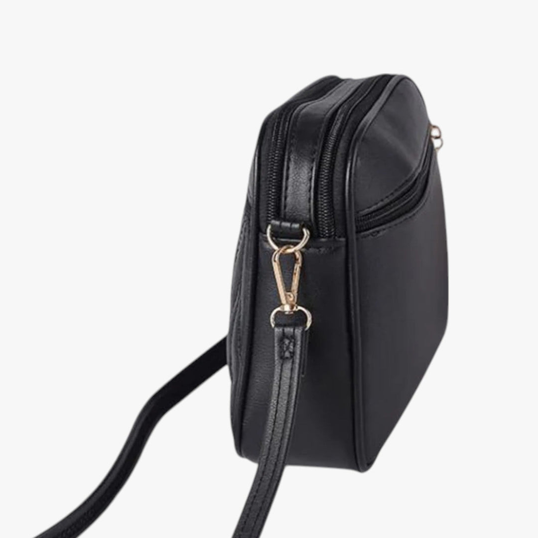 Elegante borsa a tracolla multicolore da donna con design trapuntato in morbida pelle PU.