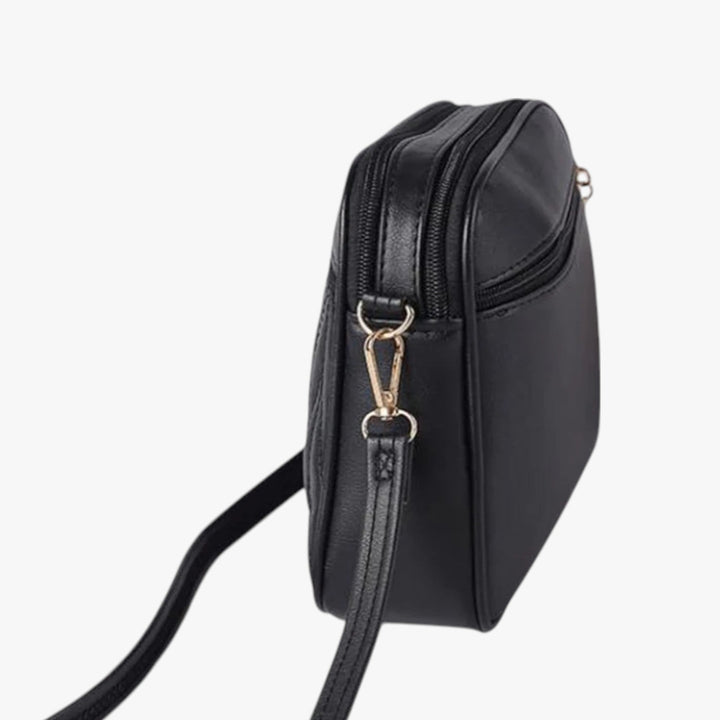 Elegante borsa a tracolla multicolore da donna con design trapuntato in morbida pelle PU.